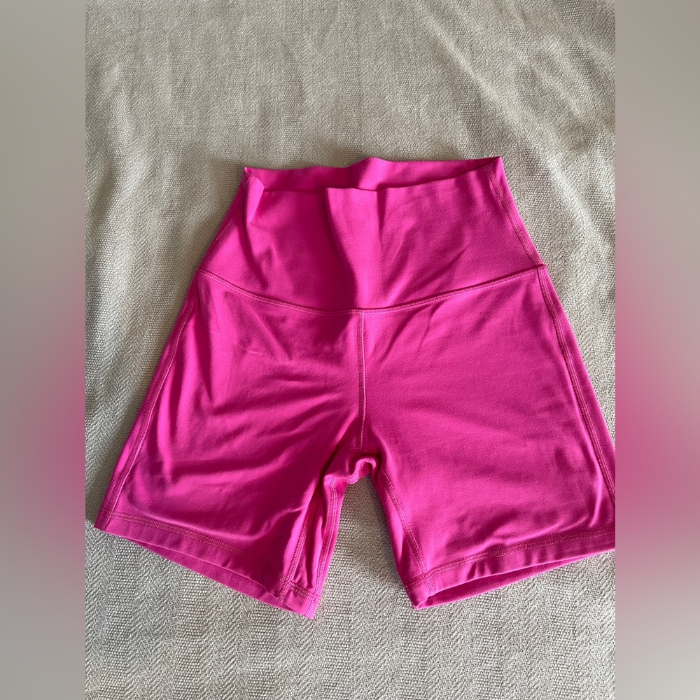 lululemon athletica Women's Vibrant Pink Bike Shorts